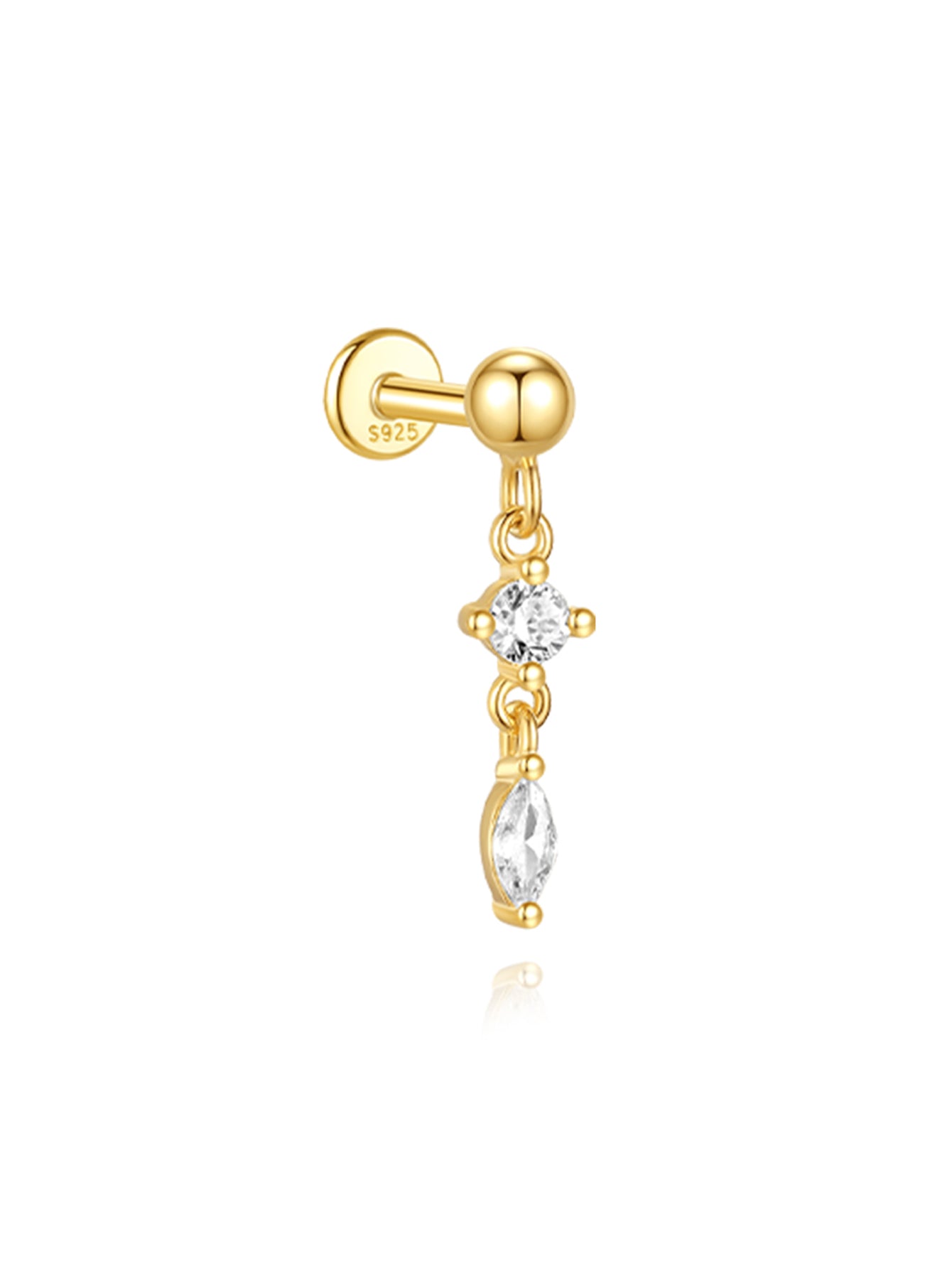 S925 Gorgeous Ice Crystal Pendant Earring Series
