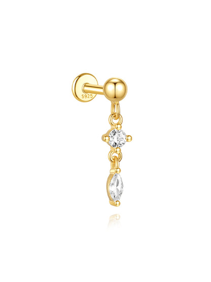 S925 Gorgeous Ice Crystal Pendant Earring Series