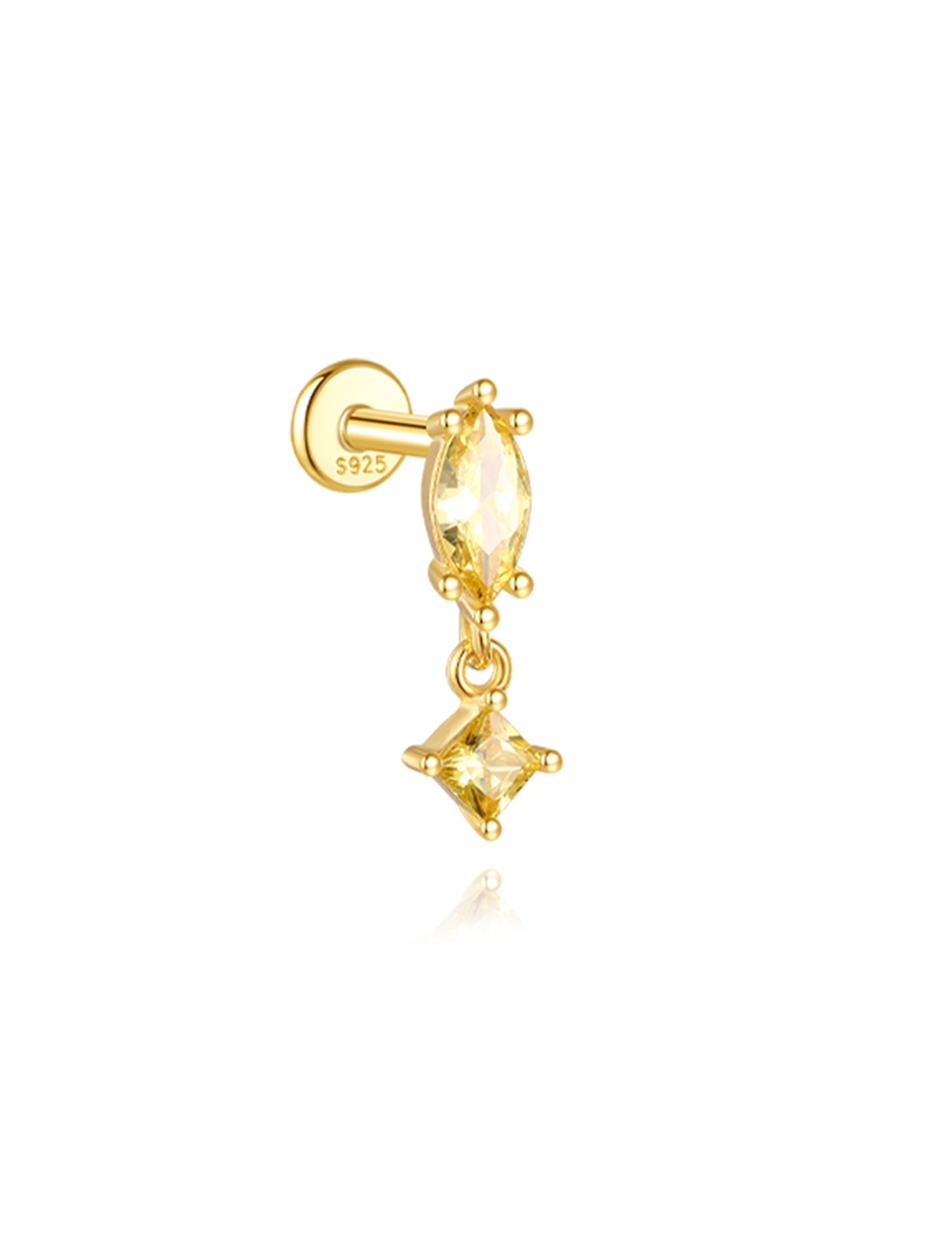 S925 Gorgeous Ice Crystal Pendant Earring Series