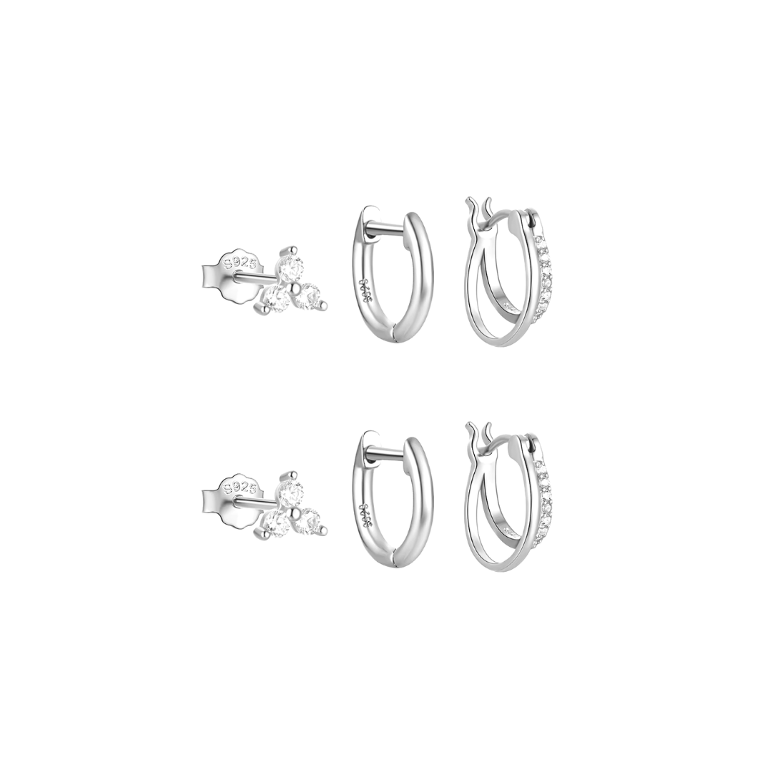 S925 Classy Earring Set