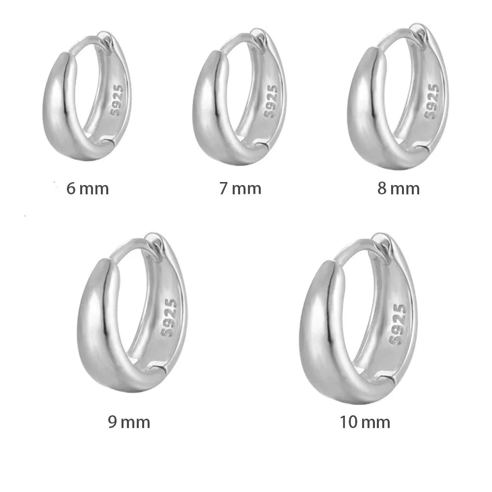 S925 Classic Essential Chunky Hoop Earring