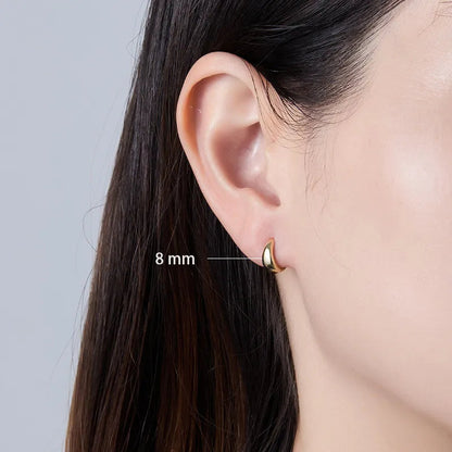 S925 Classic Essential Chunky Hoop Earring