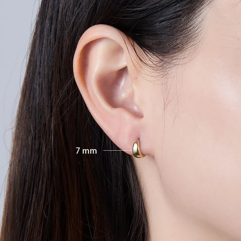S925 Classic Essential Chunky Hoop Earring