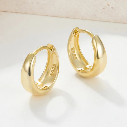 S925 Classic Essential Chunky Hoop Earring