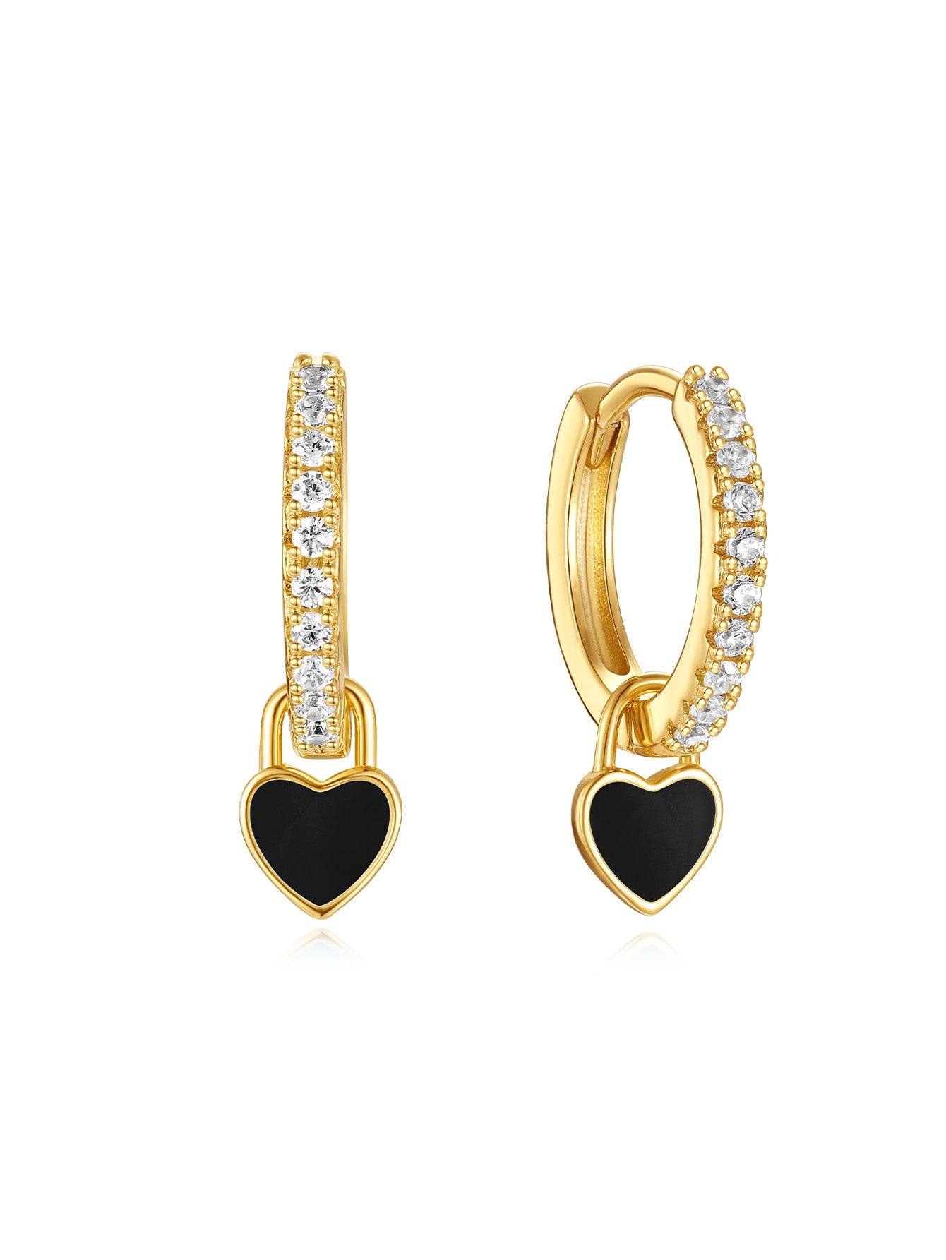 S925 Heart Butterfly Earrings Set