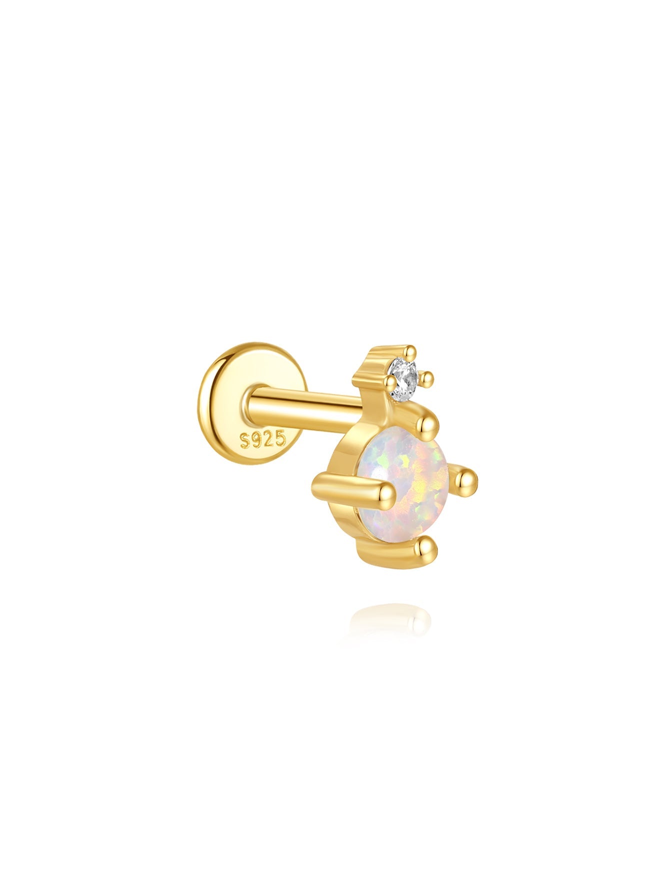 925 Sterling Silver Pink Oil Drop Earring Set