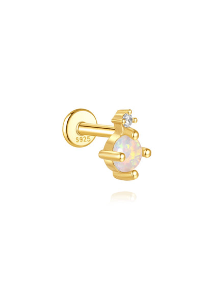 925 Sterling Silver Pink Oil Drop Earring Set