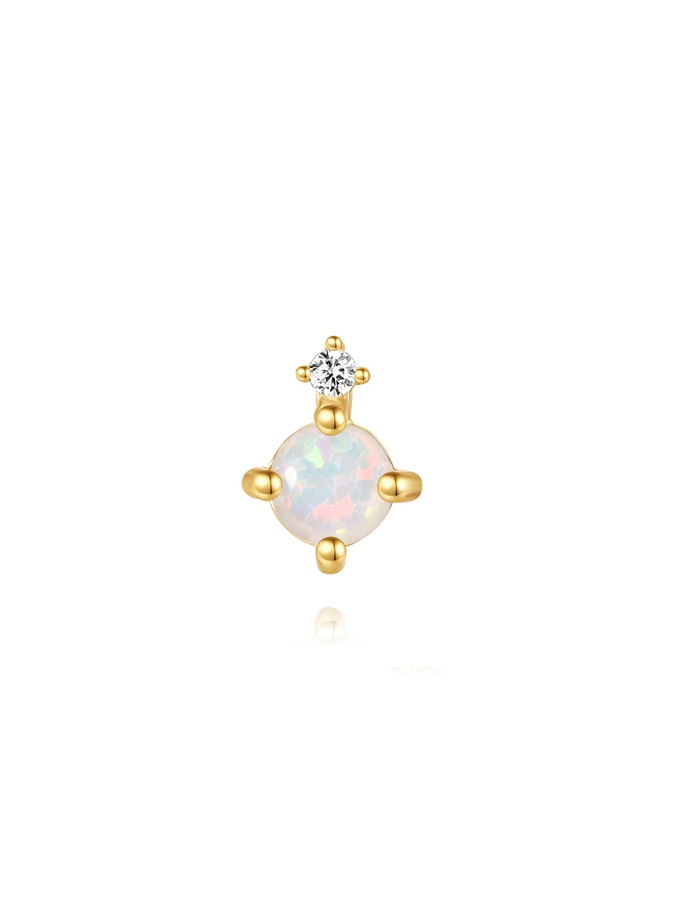 925 Sterling Silver Pink Oil Drop Earring Set