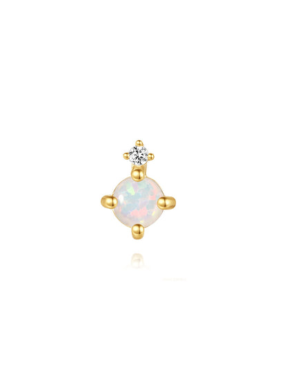 925 Sterling Silver Pink Oil Drop Earring Set