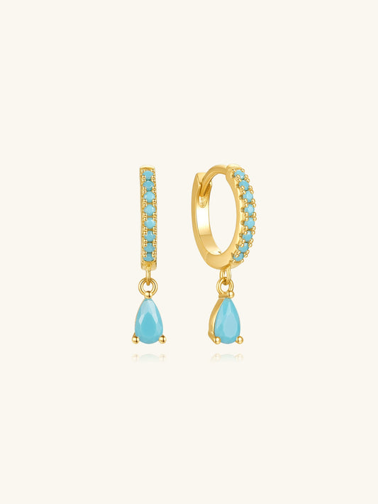 S925 Sterling Silver Drop Zirconia Earrings