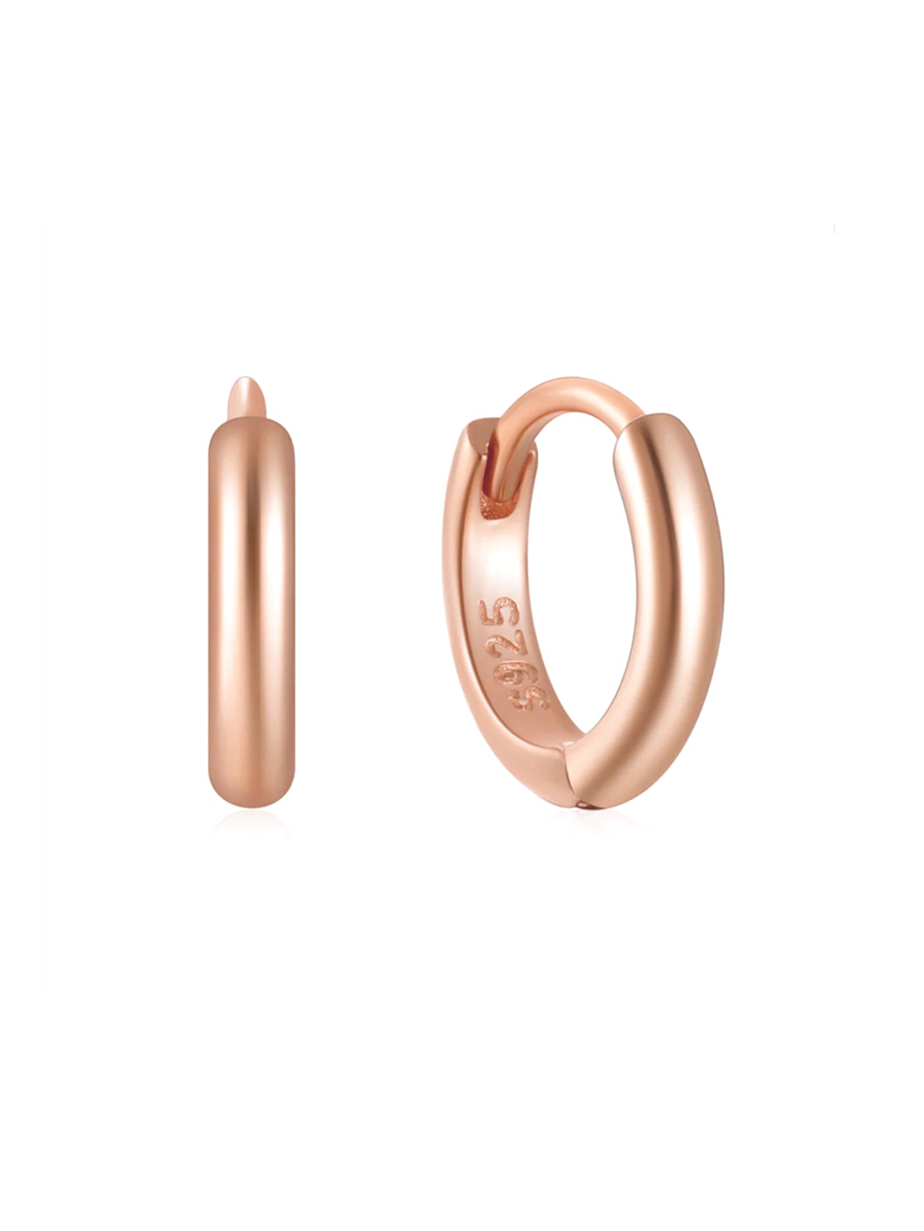 925 Sterling Silver Multi Size Hoop Huggie Earrings