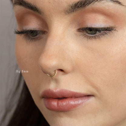 G23 Titanium Opal and CZ Round Paved Earring