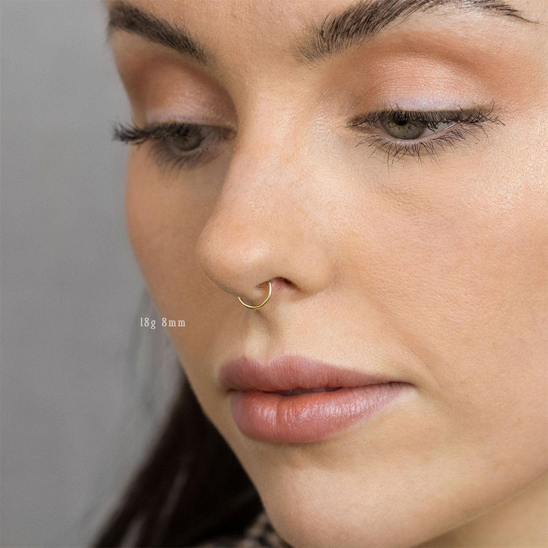 G23 Titanium Waterproof Round Earring or Nose Ring