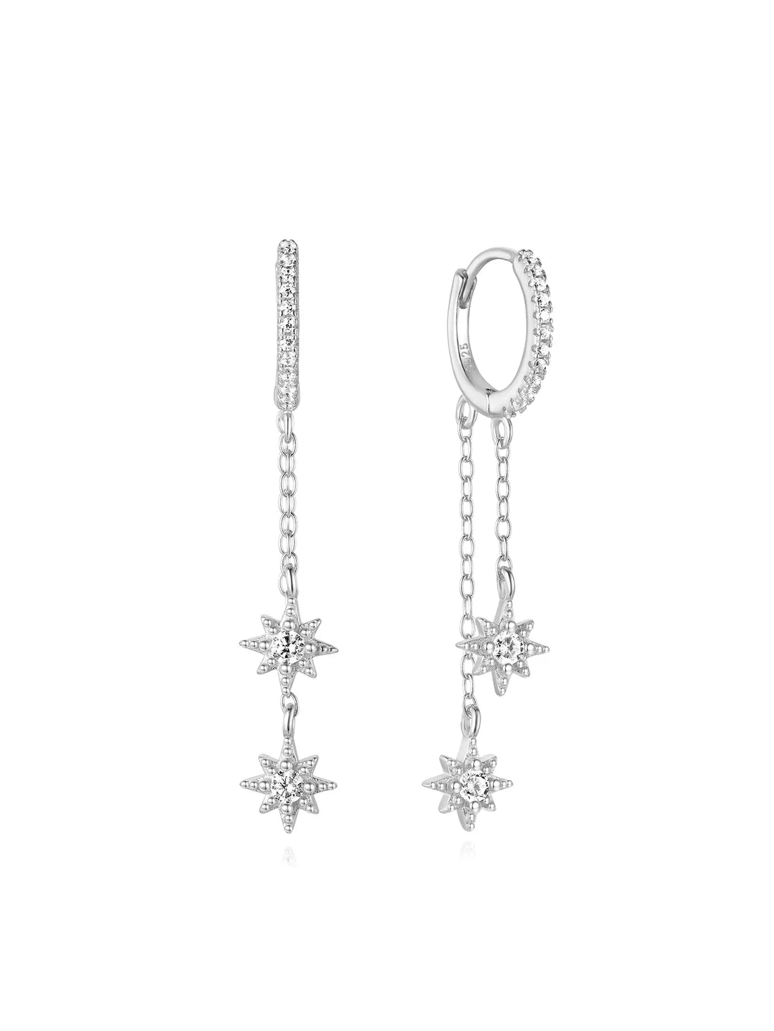 S925 Celestial Moon and Star Set