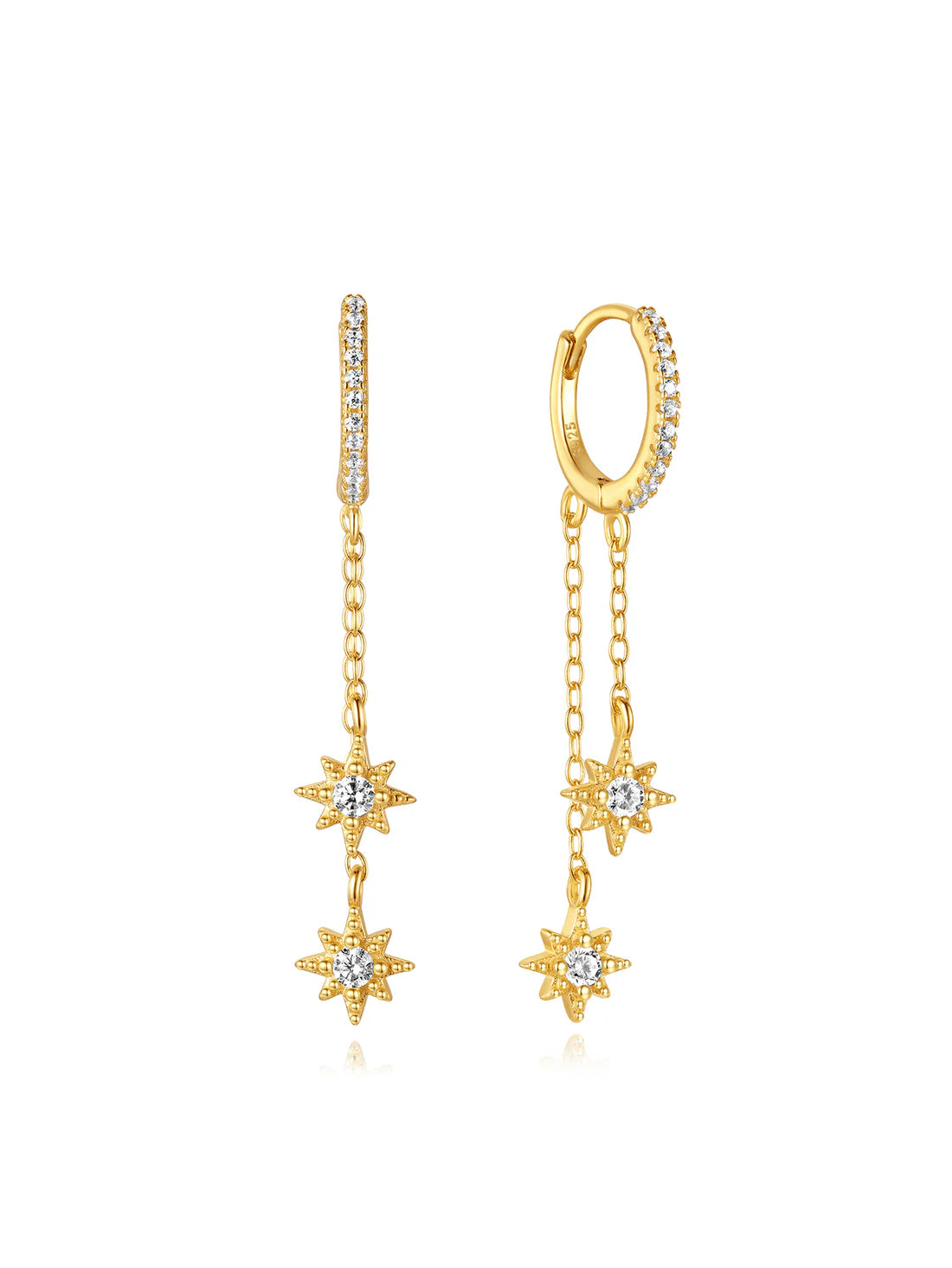 S925 Celestial Moon and Star Set