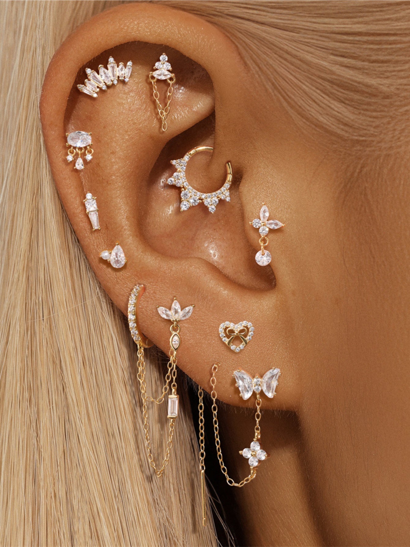 925 Sterling Silver Butterfly Dangle Earrings