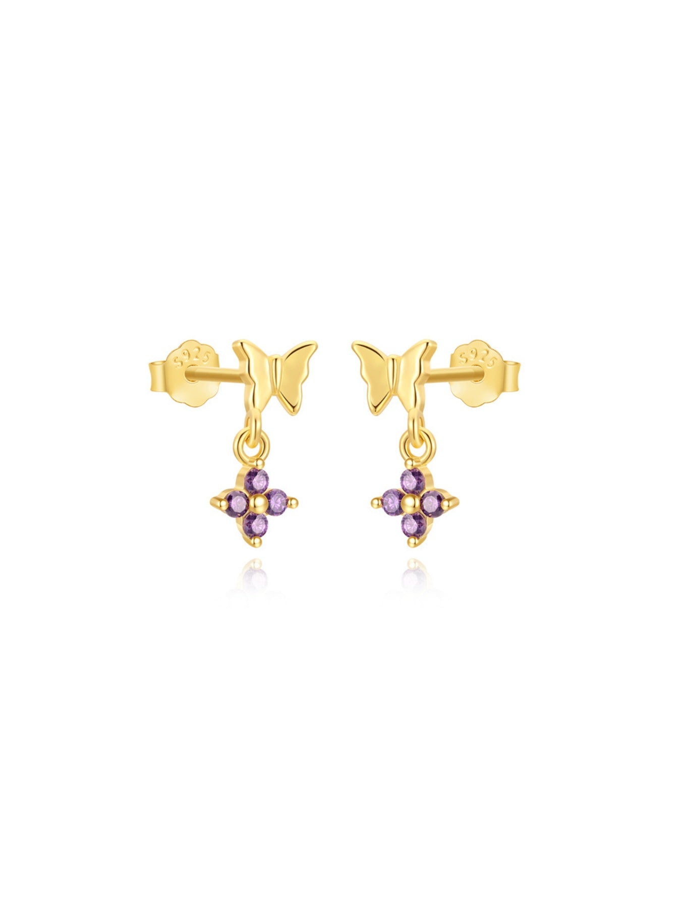 925 Sterling Silver The Enchanted Garden Curated Ear Stack