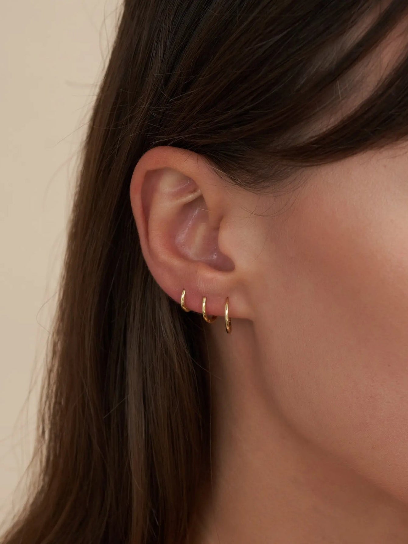 925 Sterling Silver Classic Thin multiple sizes Hoop Earrings