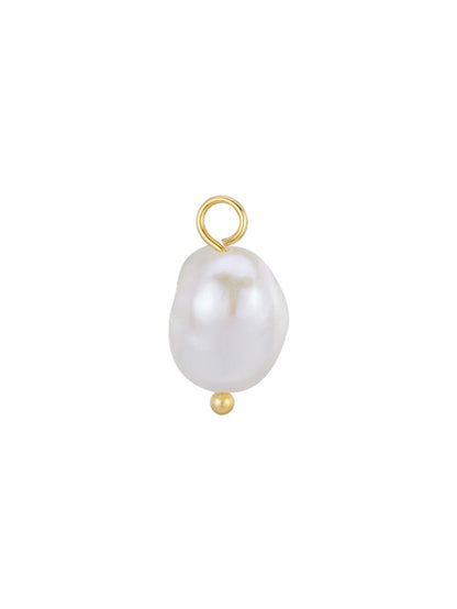 925 Sterling Silver Dangle Charm CZ & Pearl Pendants Series