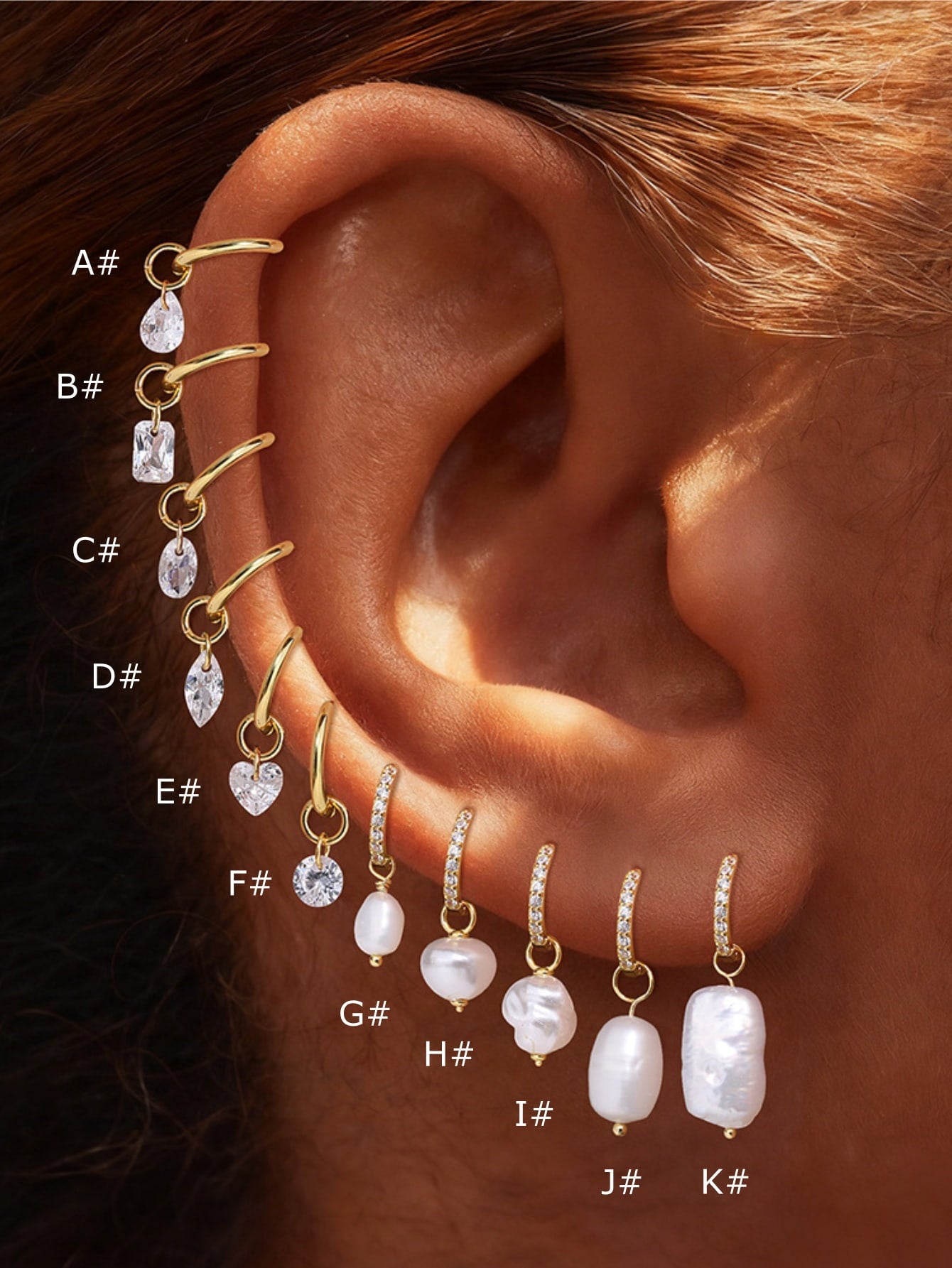 925 Sterling Silver Dangle Charm CZ & Pearl Pendants Series