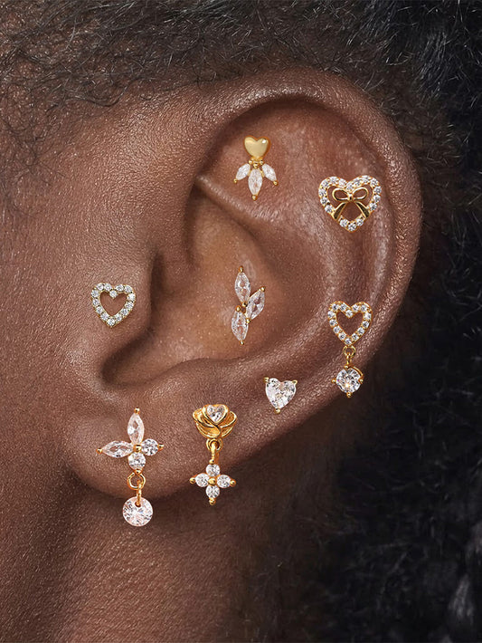925 Sterling Silver Eternal Love Curated Ear Collection