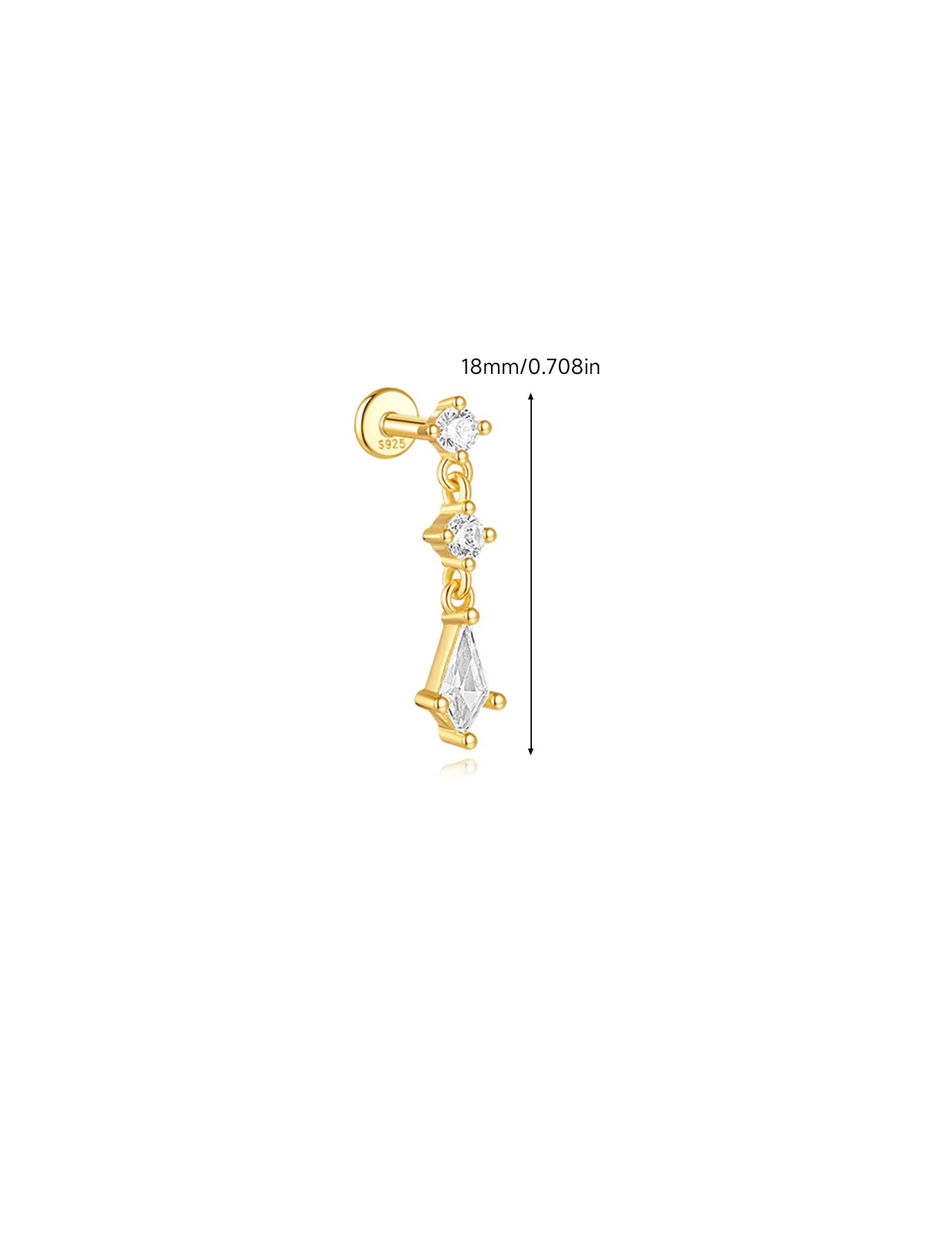 925 Sterling Silver Flower & Celestial Ear Stack