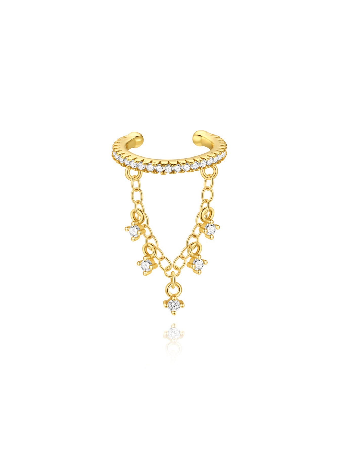 925 Sterling Silver Flower & Celestial Ear Stack