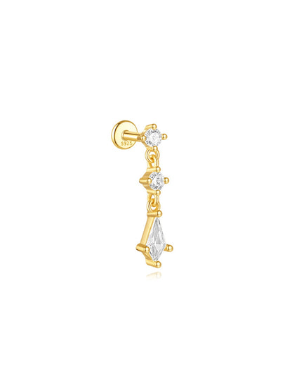 925 Sterling Silver Flower & Celestial Ear Stack