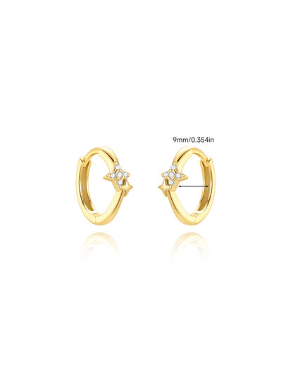 925 Sterling Silver Starlit Layers Curated Ear Stack