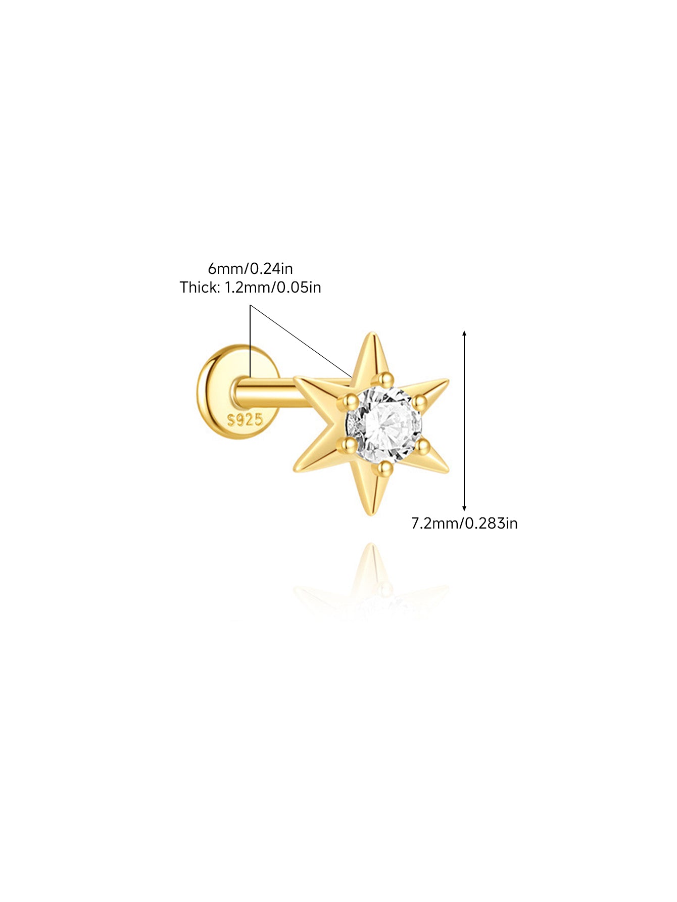 925 Sterling Silver Starlit Layers Curated Ear Stack