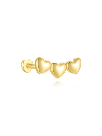 925 Sterling Silver Celestial & Heart Curated Ear Stack