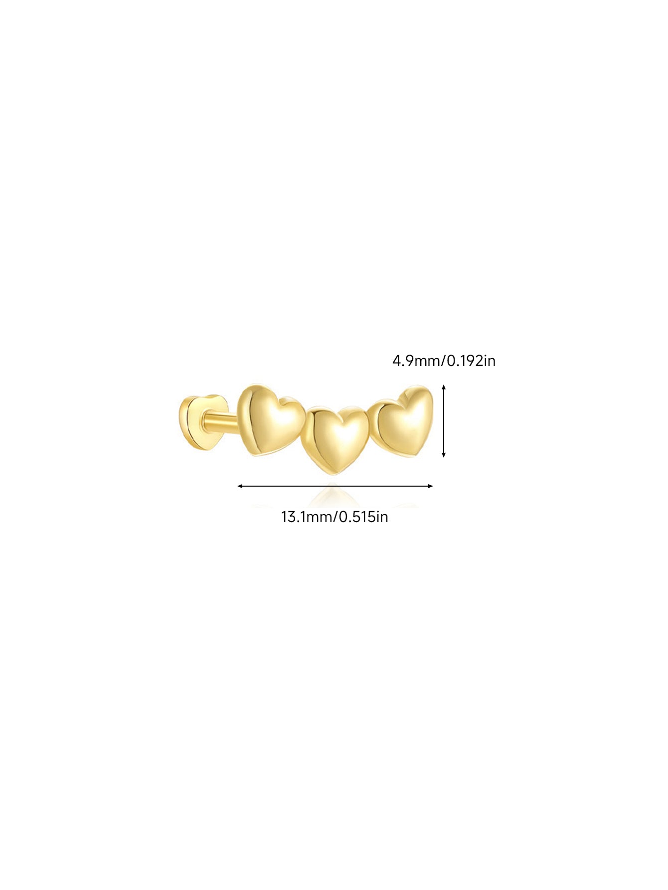 925 Sterling Silver Celestial & Heart Curated Ear Stack