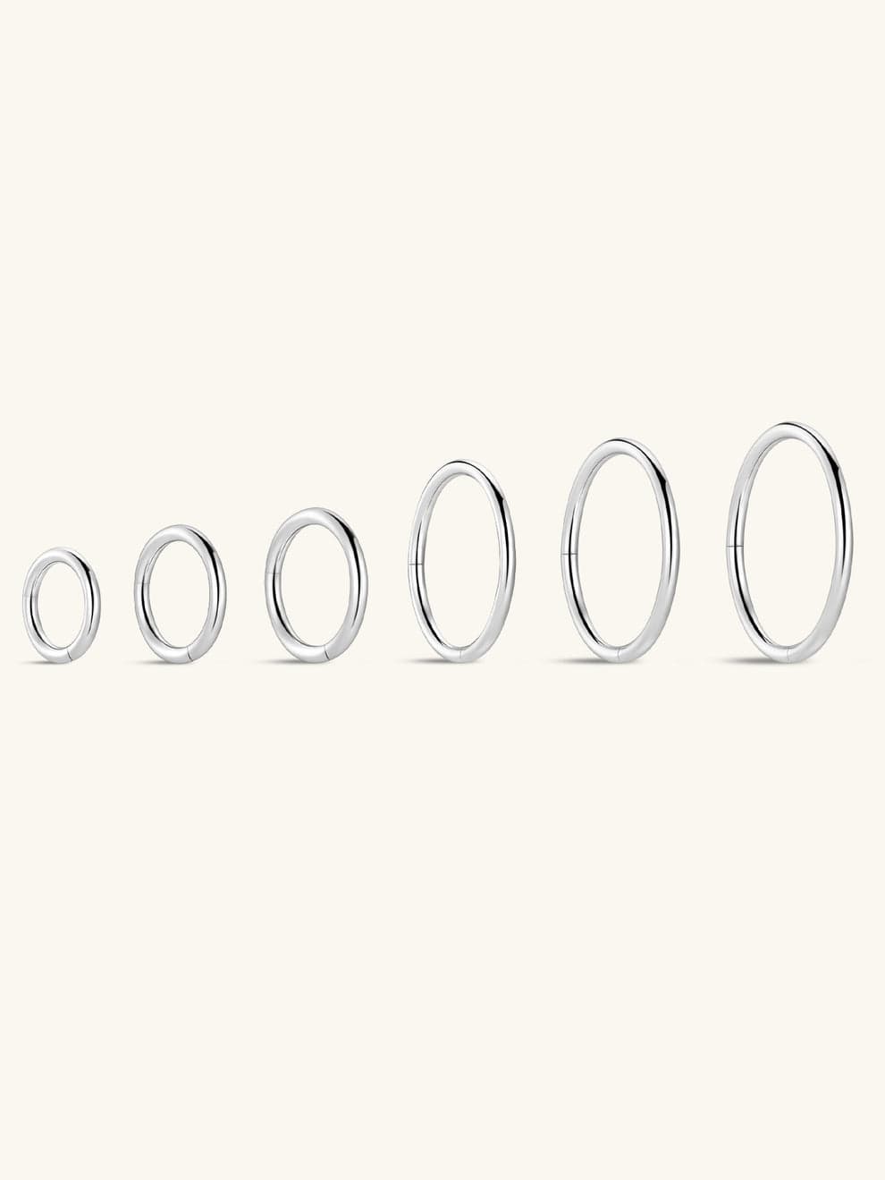 G23 Titanium Classic All-Match Hoop Earrings