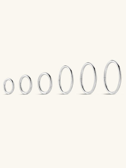 G23 Titanium Classic All-Match Hoop Earrings