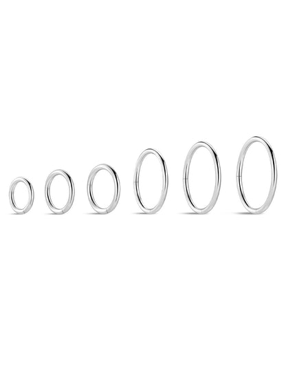 G23 Titanium Classic All-Match Hoop Earrings