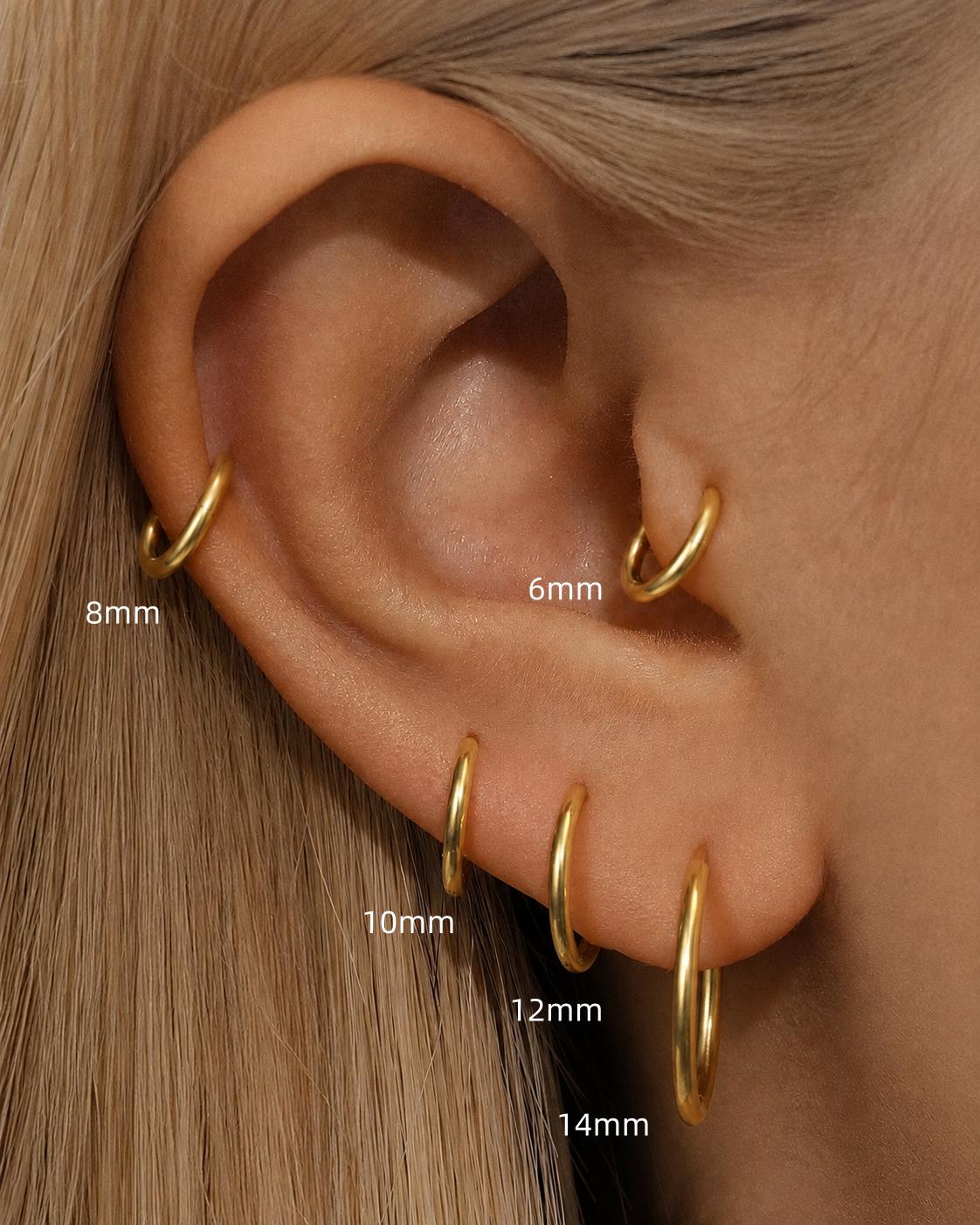 G23 Titanium Classic Polished Clicker Hoop Piercing Ring