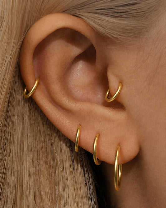 G23 Titanium Classic Polished Clicker Hoop Piercing Ring