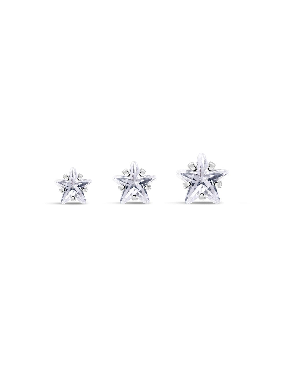 G23 Titanium Shining Stars Ear Piercing Stud