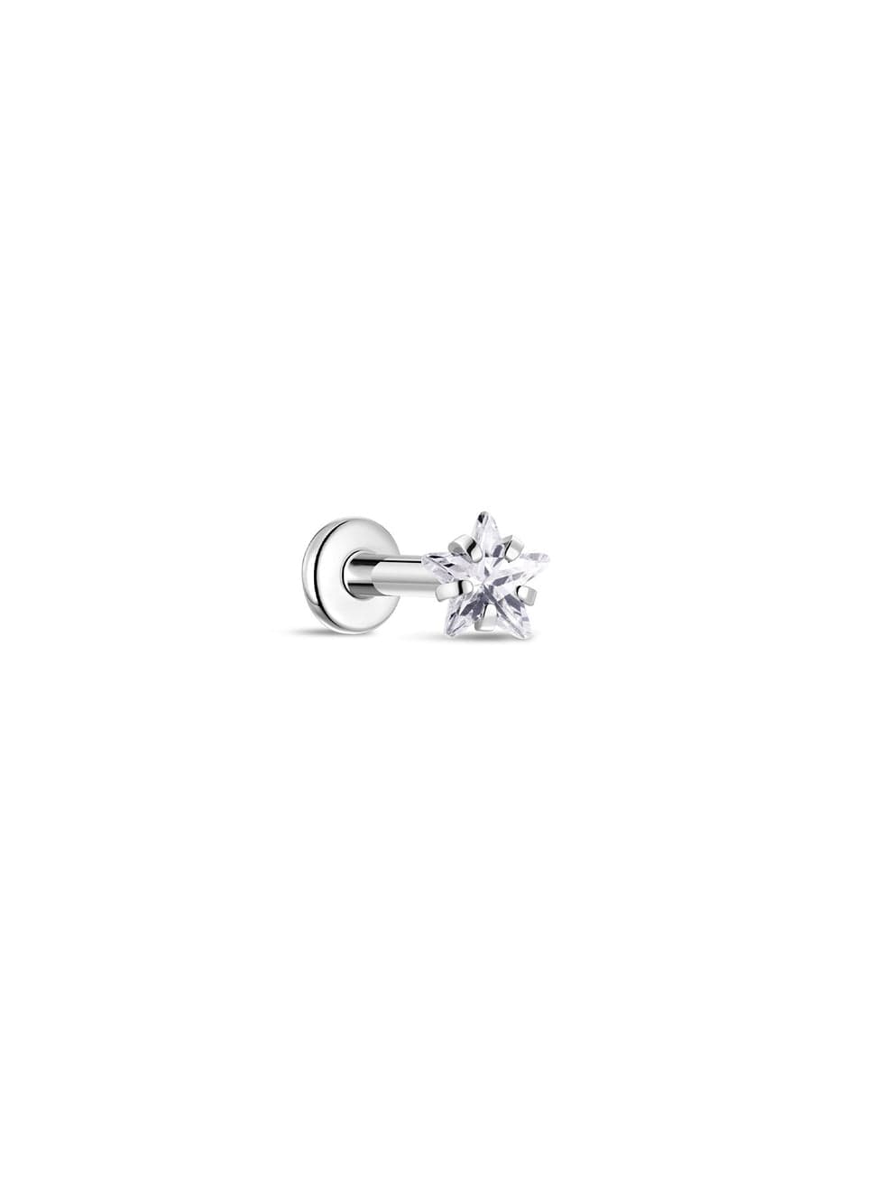 G23 Titanium Shining Stars Ear Piercing Stud