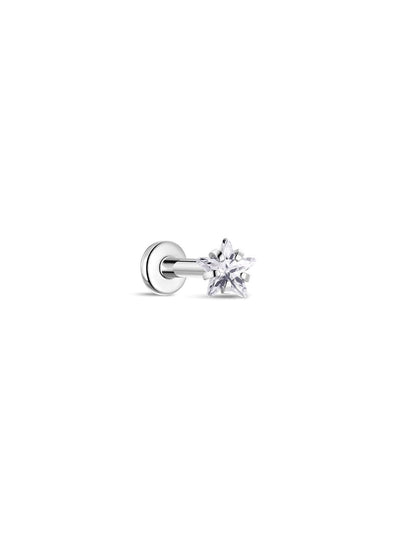 G23 Titanium Shining Stars Ear Piercing Stud