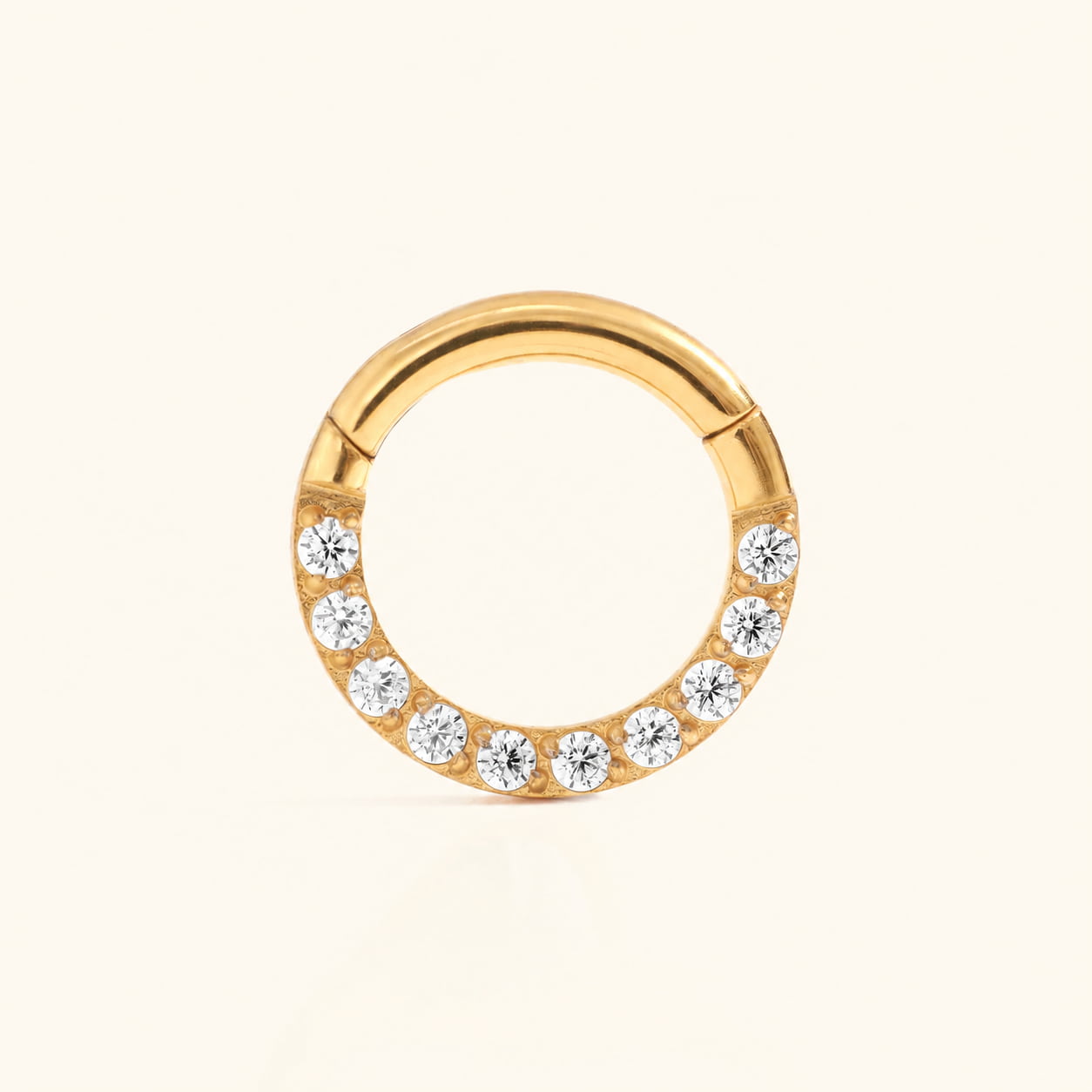 G23 Titanium Waterproof Crystal Clicker for Daith & Septum