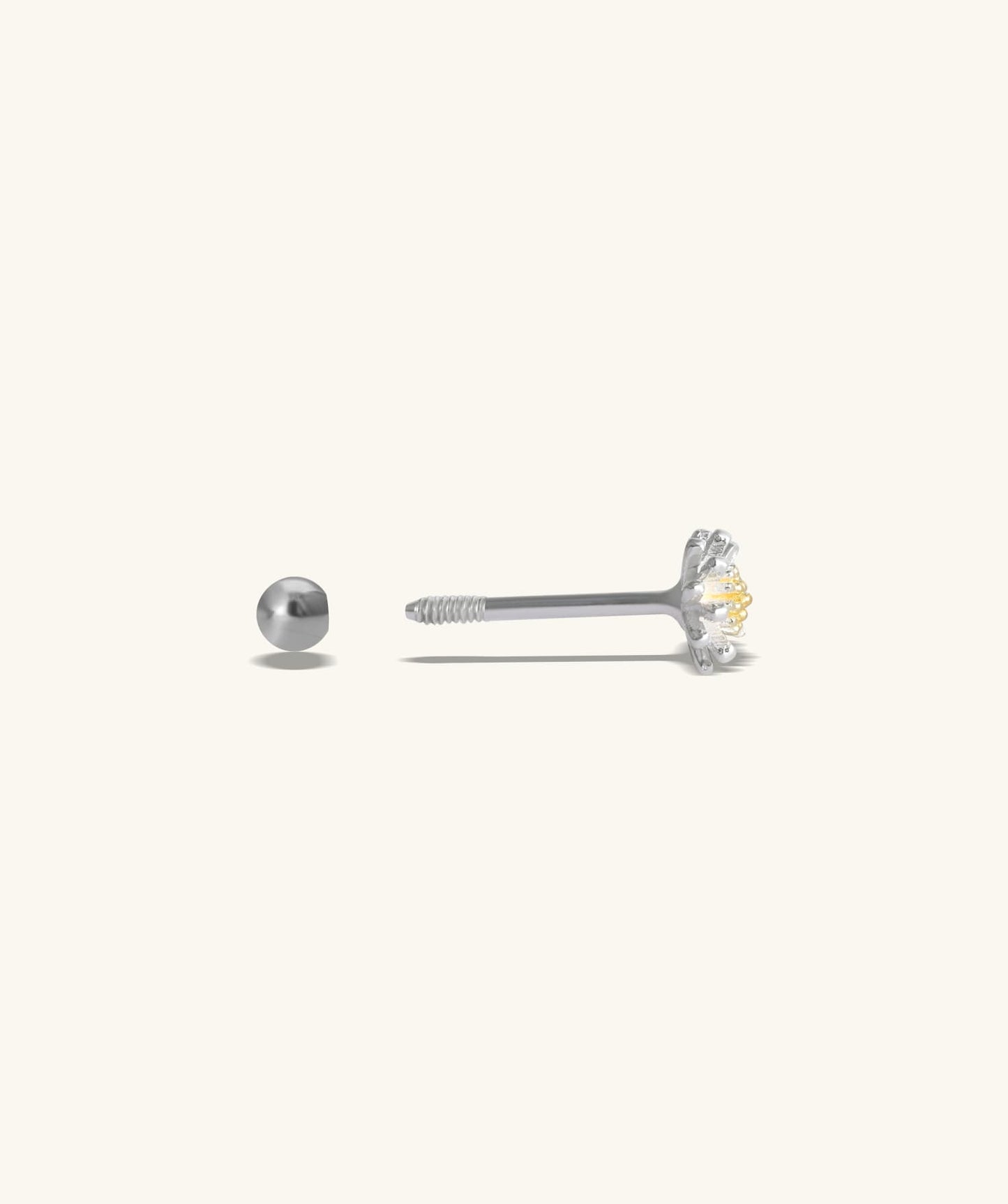 G23 Titanium Waterproof Daisy Stud Earring