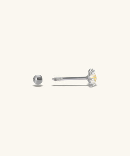 G23 Titanium Waterproof Daisy Stud Earring