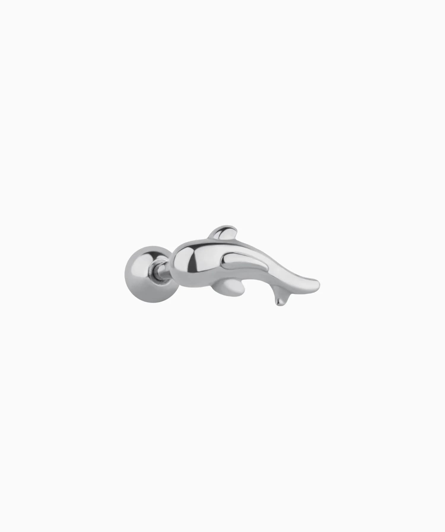 G23 Titanium Waterproof Whale Stud Earring