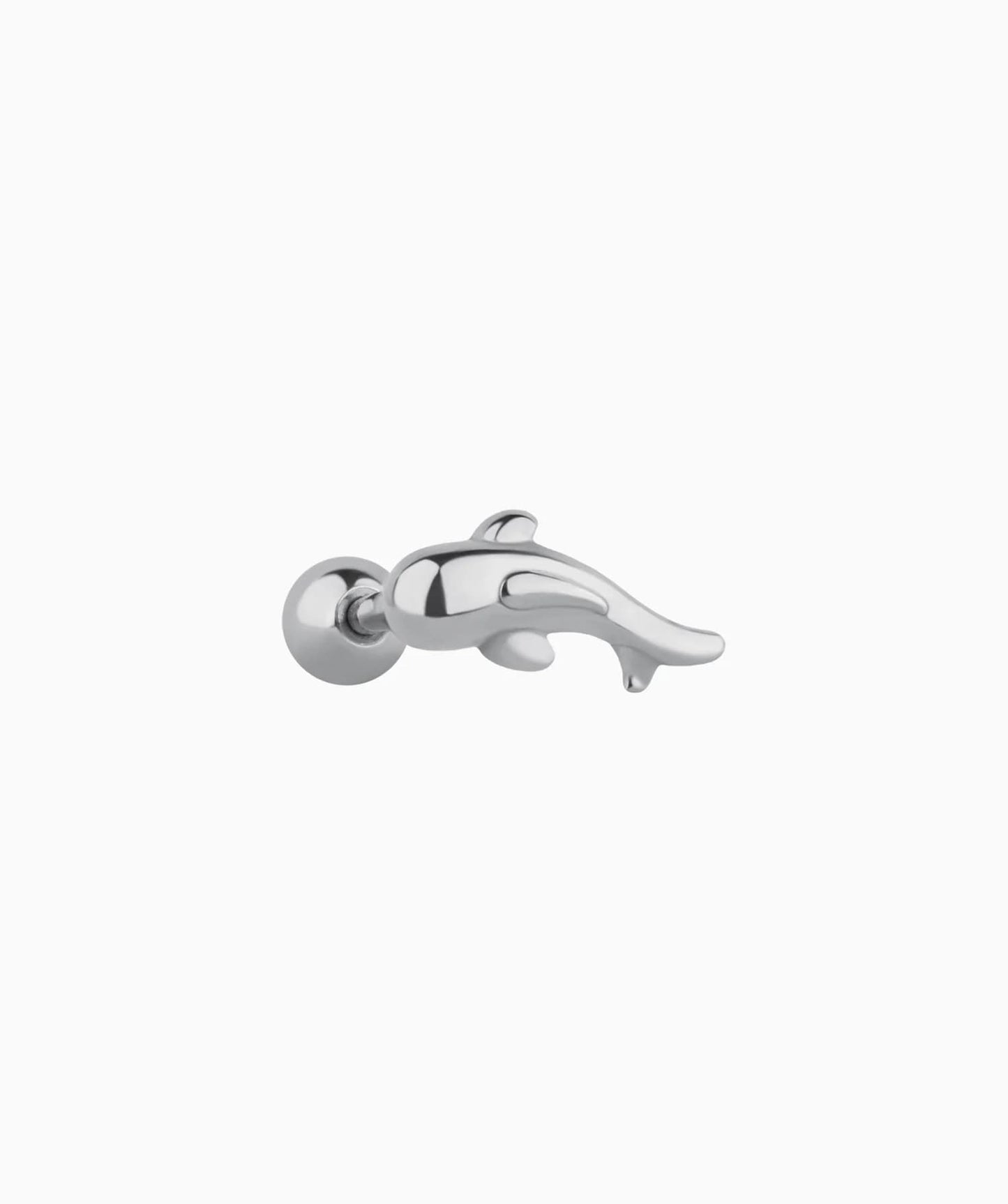 G23 Titanium Waterproof Whale Stud Earring