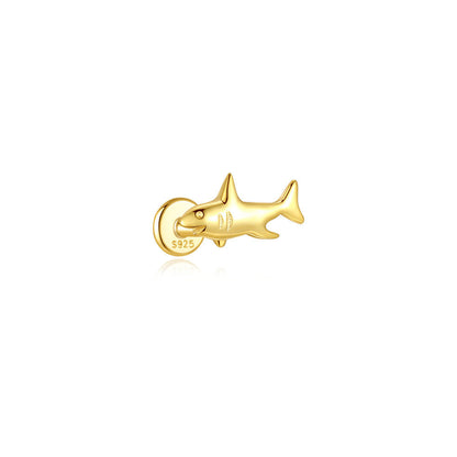 925 Sterling Silver Waterproof Animal Design Ear Piercing Stud