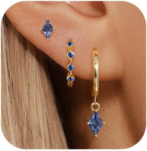 S925 Minimalist Dainty Zirconia Earrings Set