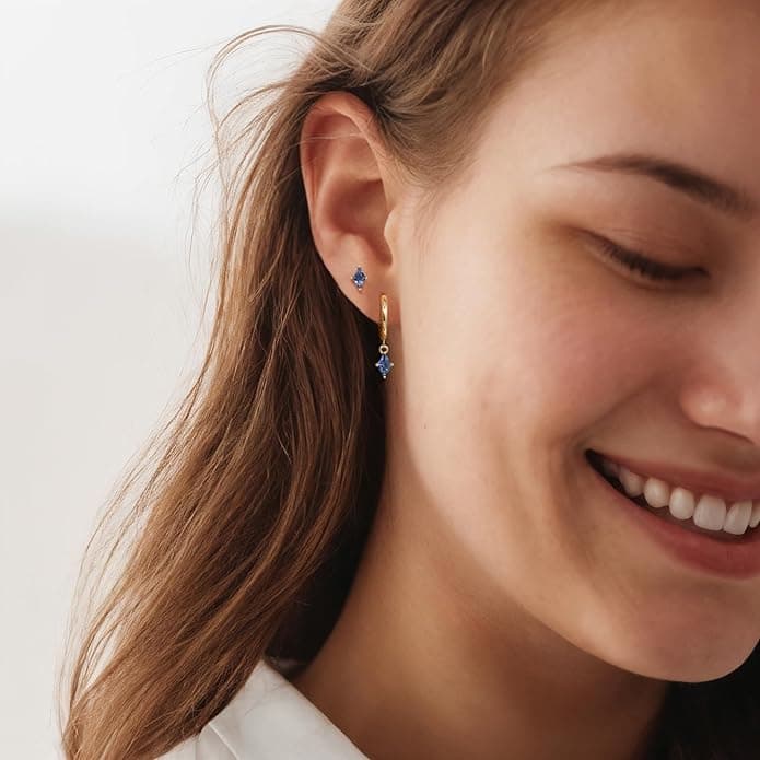 S925 Minimalist Dainty Zirconia Earrings Set