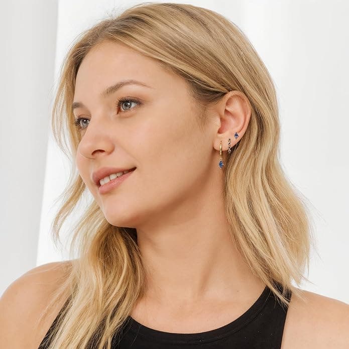 S925 Minimalist Dainty Zirconia Earrings Set