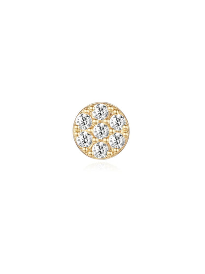 S925 Sterling Silver Classic Round Ear Piercing Stud